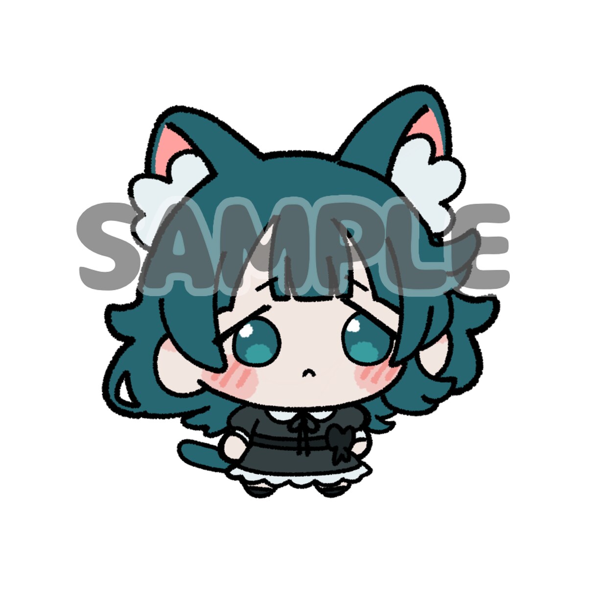 もちもちかわいいミニキャライラスト制作します 商用利用可能！SNSアイコンやグッズなどにどうぞ！ イメージ4