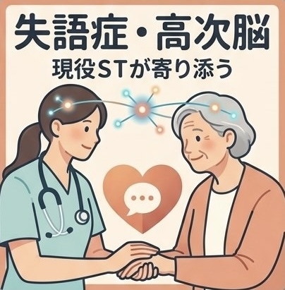 失語症・高次脳機能障害の関わり方を一緒に考えます 現役STがご家族のお悩みに寄り添います イメージ1