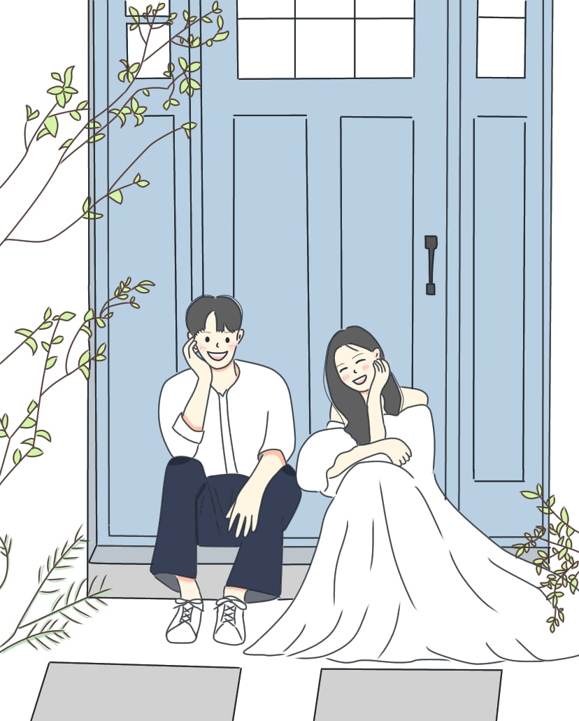 思い出の写真をそのままイラストにします SNSアイコン・結婚式・商用利用可能！あなただけのイラスト イメージ6
