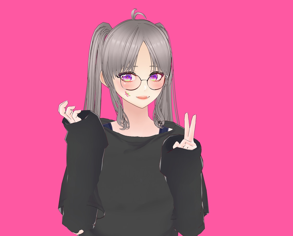 VRoid3Dモデル制作ます 美しい顔を持ったキャラクターを作りたい方 イメージ6