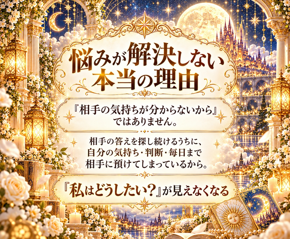 相手の気持ちを占い3日間あなたに伴走します 彼の答えを探し続ける恋愛から、自分で未来を選ぶ光の毎日へ イメージ4