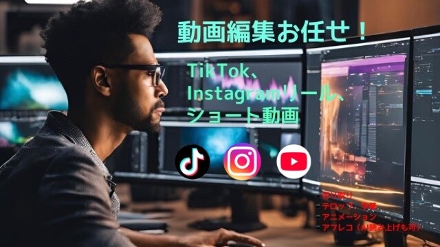 TikTok、リール、縦型ショート動画を編集します 安くてハイクオリティーのサービスを提供します イメージ1