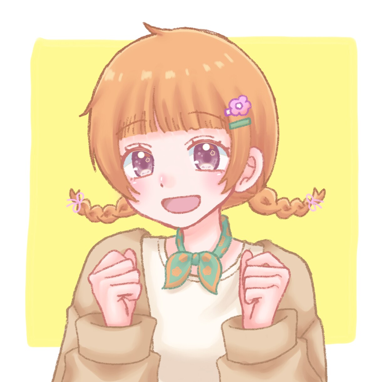 優しいSNSアイコン作成致します ほんわか優しい雰囲気のイラストをお描きします。 イメージ5
