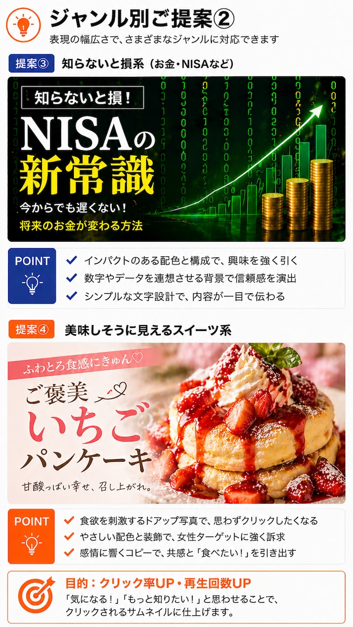 目を引くYouTubeサムネイルを制作します 見た瞬間にクリックされる構成で制作します イメージ7