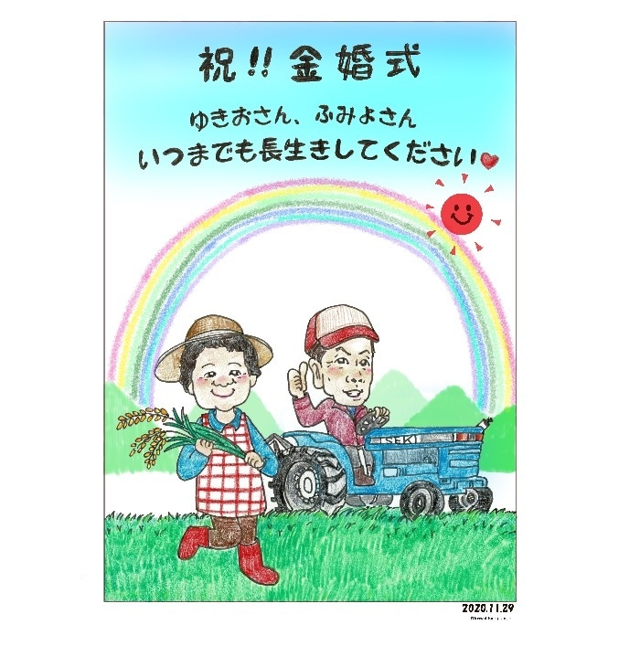 お部屋に飾れる似顔絵を作成いたします プレゼントとしても★思い出を形にしませんか？ イメージ2
