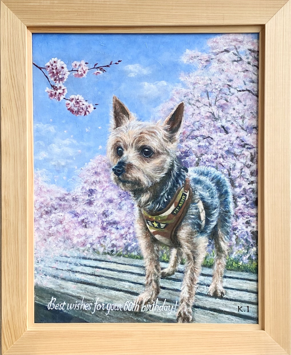 残したいペットの姿を油絵キャンバス原画で届けます 油絵の深みとリアルな描写で家族記念やプレゼントを制作。 イメージ2