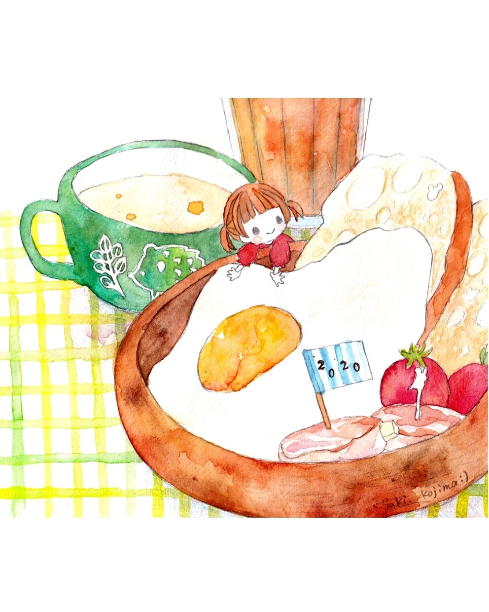 絵本のようなほっこりするイラスト描きます 透明水彩か、お絵描きソフトで仕上げます イメージ2