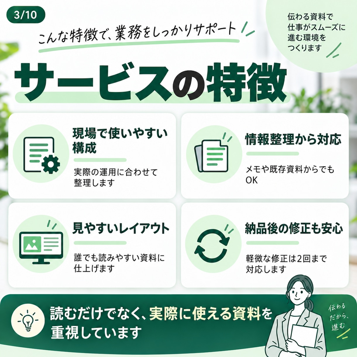 業務マニュアル・資料を見やすく作成します 複雑な業務を誰でもわかる資料に整理します！（デザイン反映可） イメージ3
