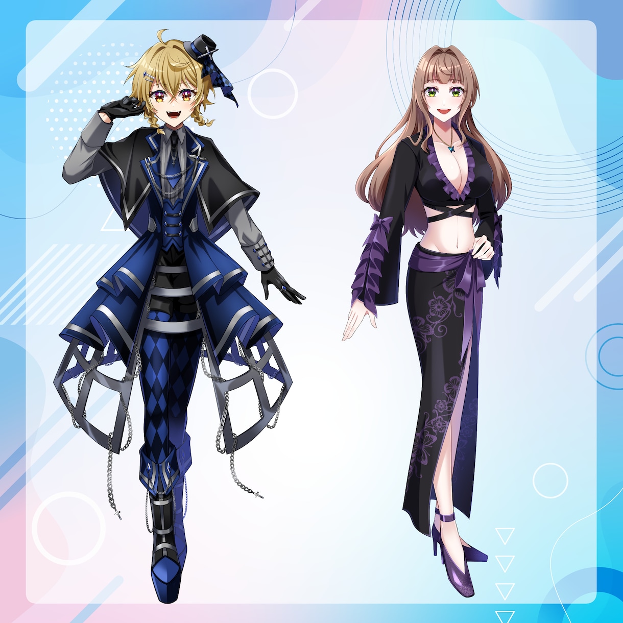 女性キャラ立ち絵を制作します IRIAMやTRPGに！立ち絵イラストを制作します イメージ2