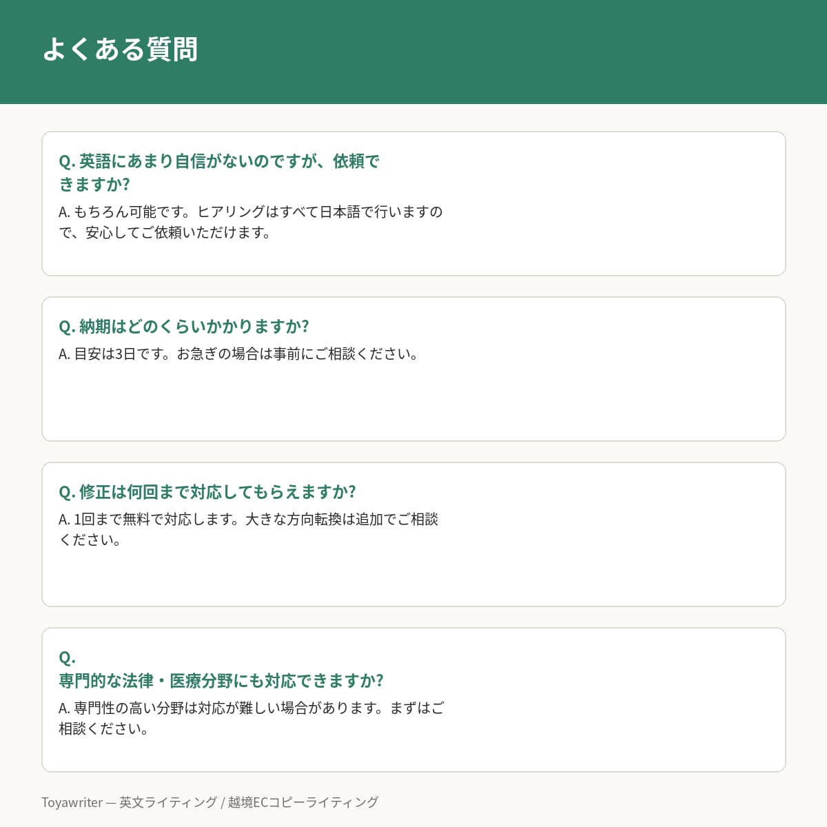 英語でプロフィール・自己紹介文を作成します 海外経験を活かしあなたらしさを英語で伝えます イメージ10