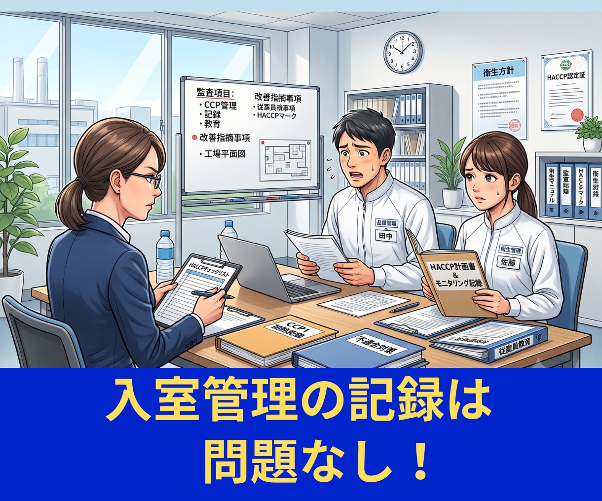 HACCP/入室管理　改ざん防止システム作リます 紙のバインダー管理を卒業！タブレットのタップだけで記録完了 イメージ3
