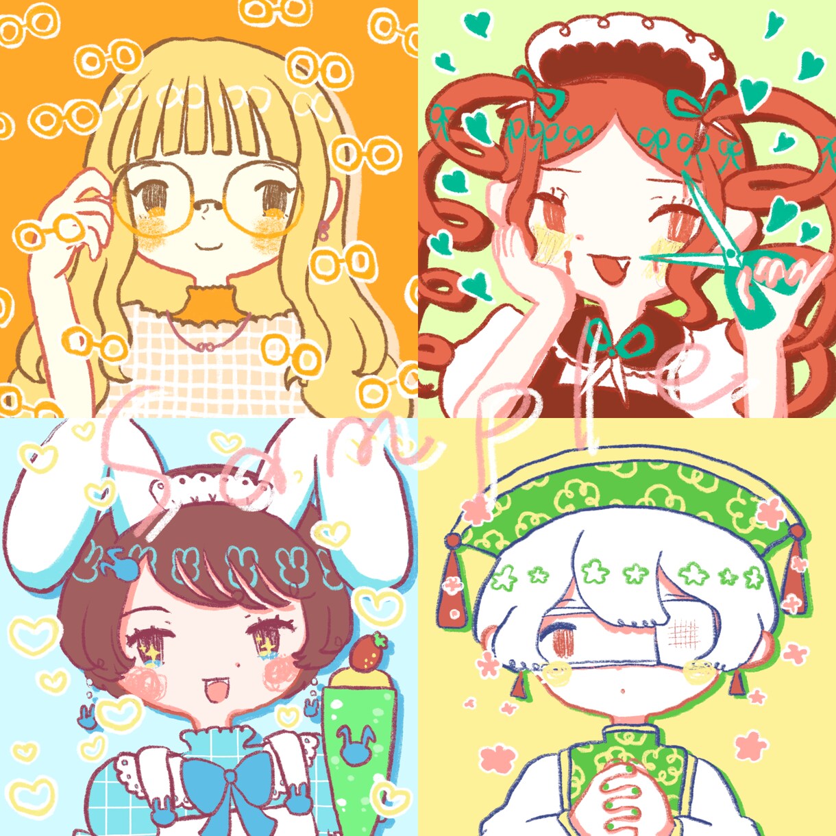 SNSに使える♡ゆるふわポップなアイコン描きます SNS、Youtube、Vtuberさんなどにおすすめ！ イメージ1