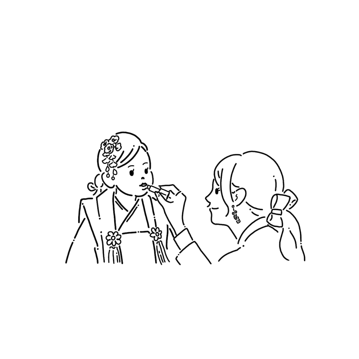恋人や友人との思い出の写真からイラスト作成します 誕生日　ウェディング　記念日　カップルや友達のプレゼントに♪ イメージ7