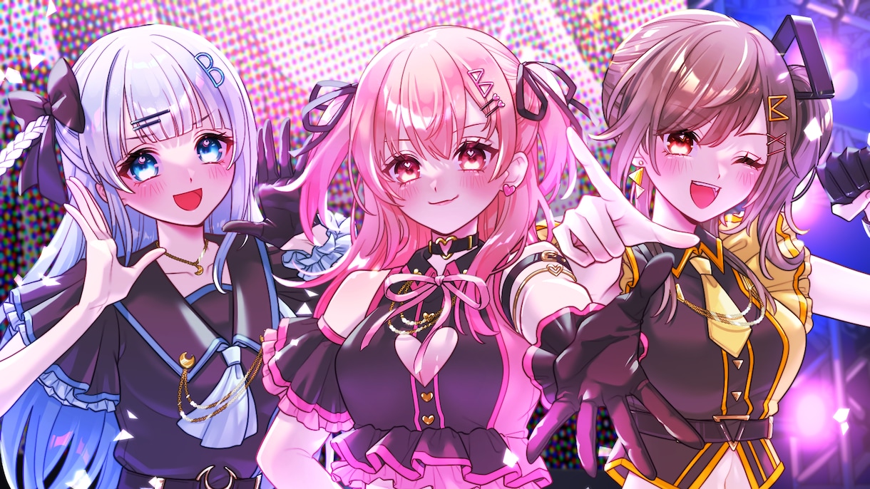 可愛いイラスト描きます 似顔絵・歌ってみた・立ち絵・キャラクターデザインなど イメージ8