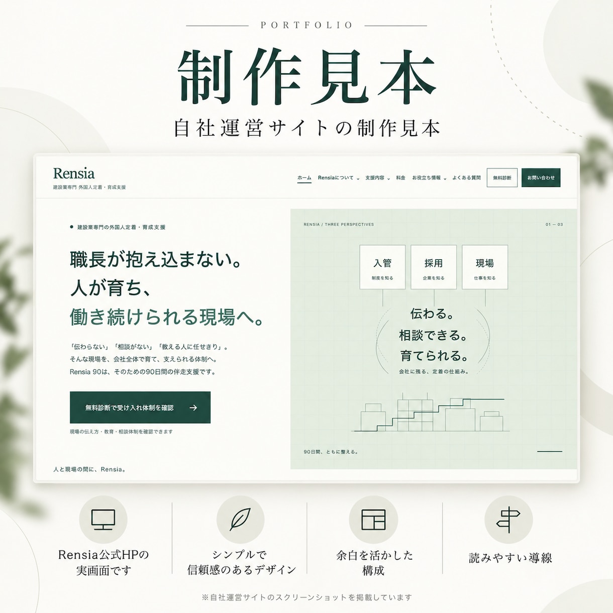 建設業・職人の強みが伝わるHPを制作します 施工内容・対応エリアが分かるHPを3万円で制作 イメージ2