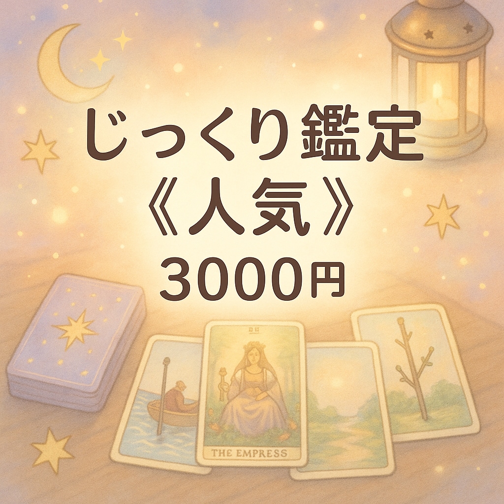 じっくり鑑定　心に寄り添い読み解きます 寄り添いながら丁寧に読み解きます イメージ1