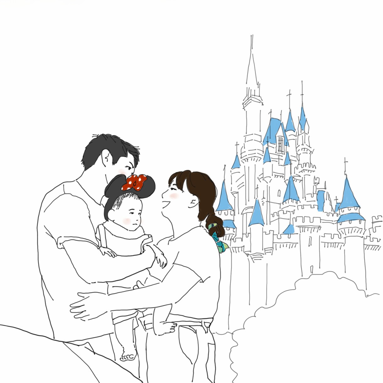 シンプルでおしゃれな似顔絵アイコン描きます アイコンだけでなく結婚式ウェルカムボード、ギフトや思い出にも イメージ3