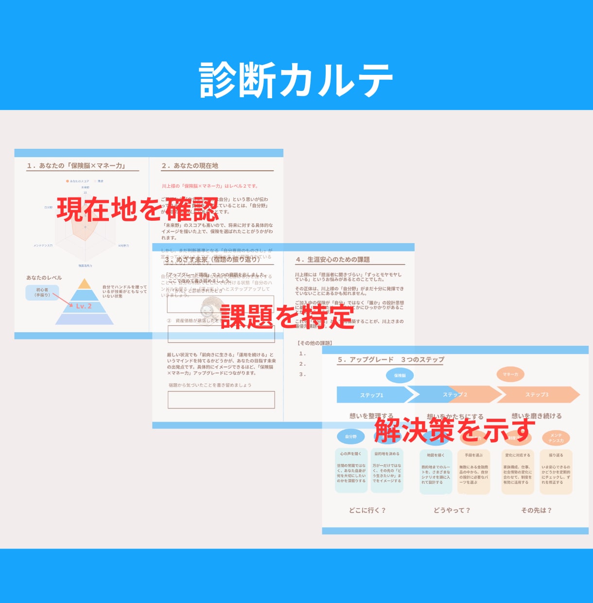 動画と音声付！あなたの保険を選ぶ力を診断します 6つの指標で図解カルテ化！あなたの保険の課題、CFP®が診断 イメージ7