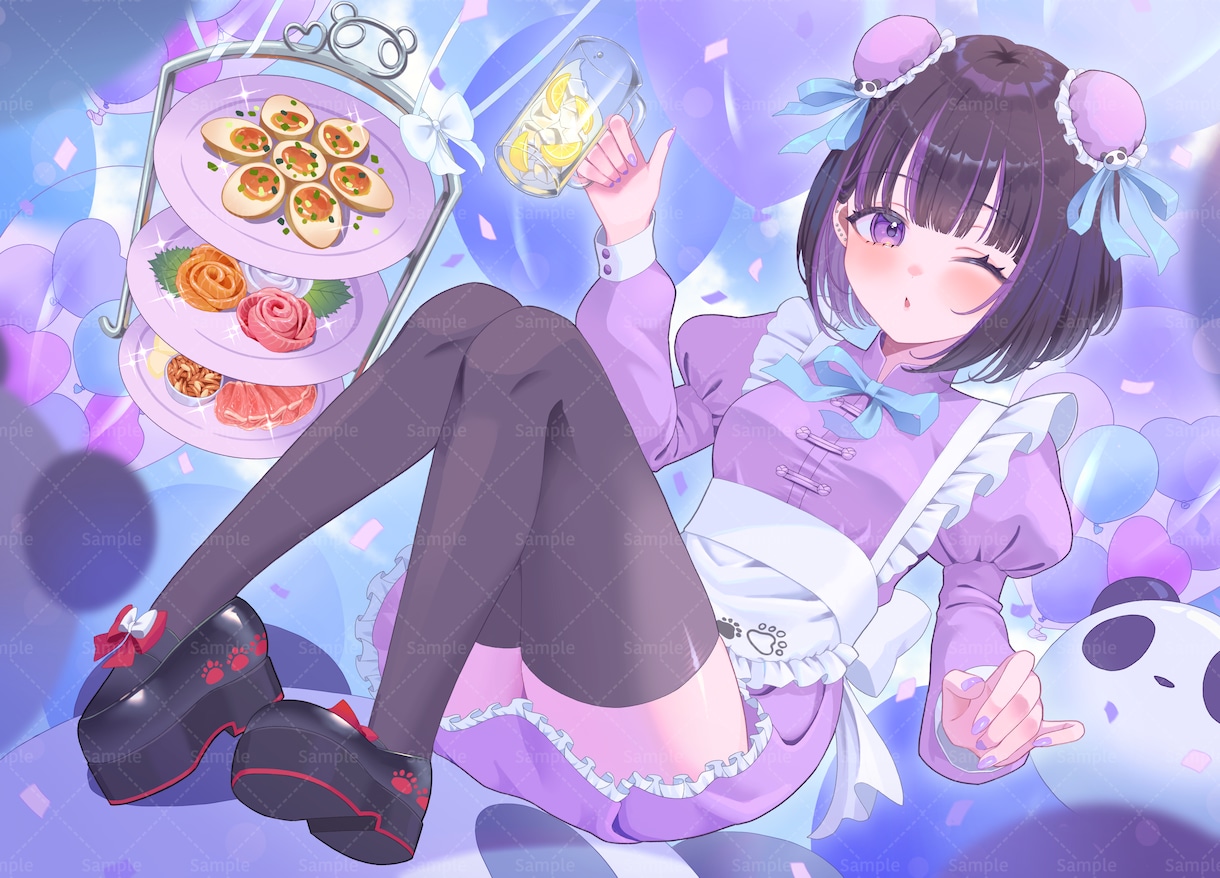 商用利用◎目を引く！イラスト、アイコン描きます グッズ、歌ってみた用、動画内イラスト等幅広く対応します！ イメージ5