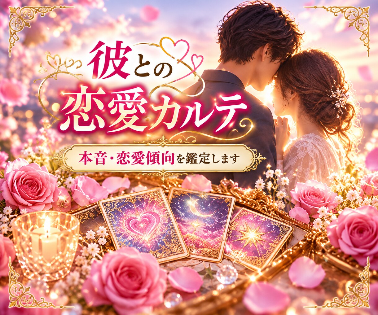 彼との恋愛カルテ✨本音・恋愛傾向を鑑定します 彼の気持ちを知り、二人の距離を縮めるヒントをお伝えします イメージ1