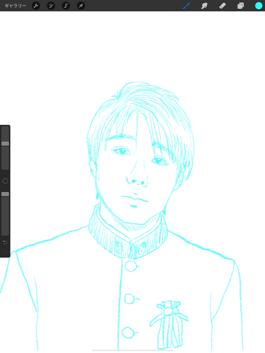 SNSで使えるシンプルな似顔絵アイコンを制作します 少しリアルなアイコンイラストを作成します。 イメージ1