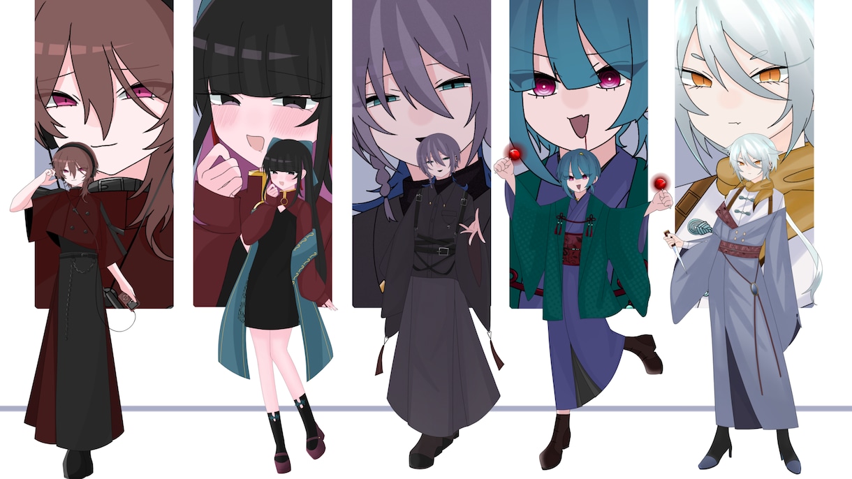 TRPGなどの立ち絵を描きますます TRPGで使用するアイコンや全身立ち絵を描かせて頂きます。 イメージ1