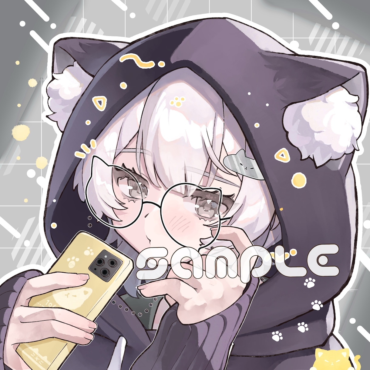 アイコンイラストを描きます。口開け差分つきます ラフ修正無制限。あなただけのアイコンを作成します。 イメージ2