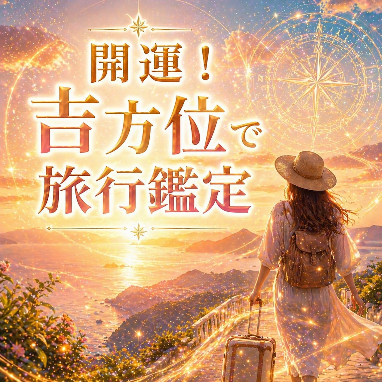 旅行で開運！九星気学で吉方位と時期を鑑定します 吉方位旅行で金運・恋愛・仕事が動き出します！ イメージ1