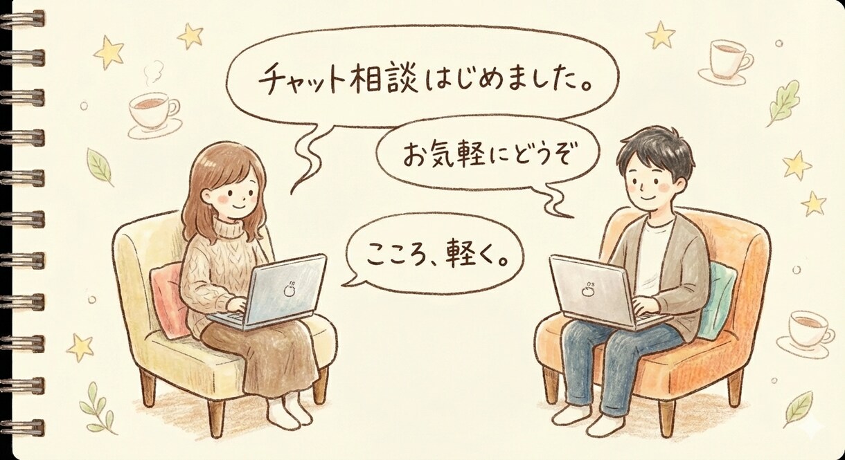 話さなくていい！ライン感覚で本音を聞きます スピード返信！1時間のチャットで心を軽くしませんか？ イメージ1