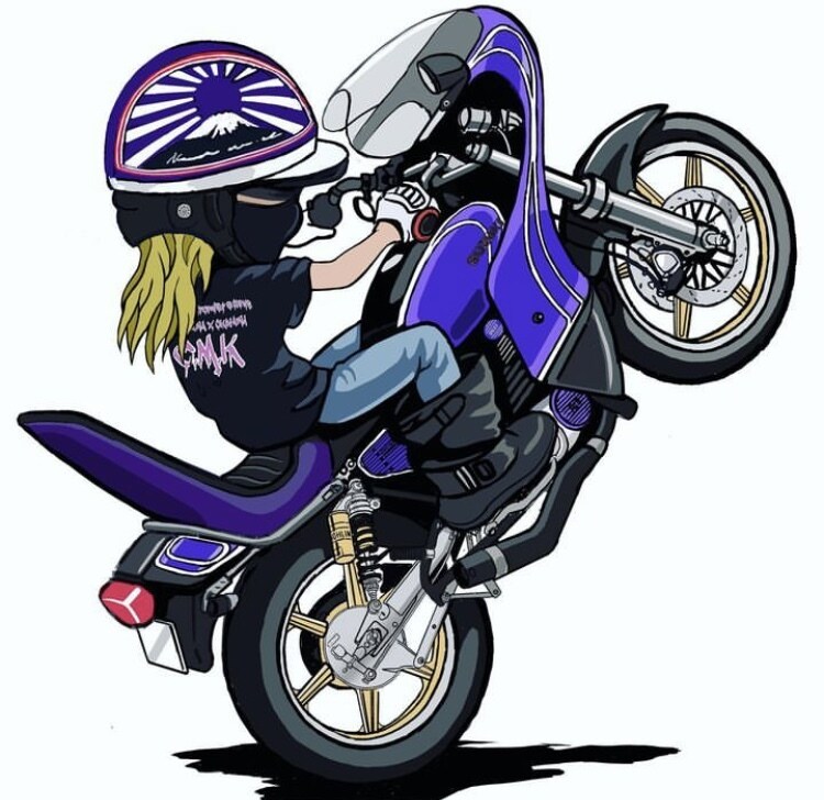 元バイクデザイナーが愛車との思い出を描きます 印刷・額装までお任せ。届いてすぐ飾れる一枚に イメージ7