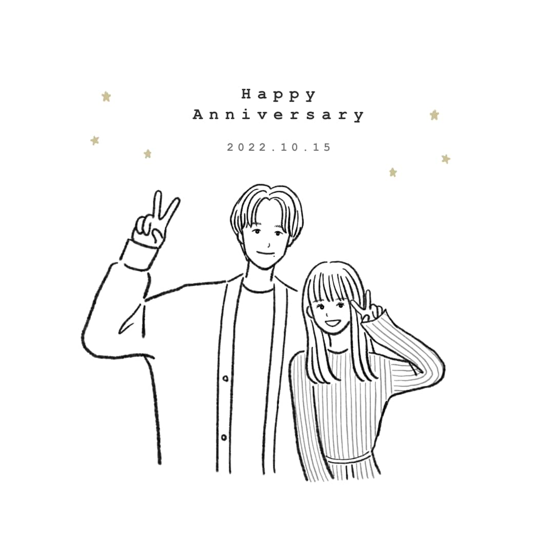 即対応 ◎！シンプルでゆる〜い似顔絵を描きます SNSアイコン / プレゼント / 記念などに◎ イメージ1