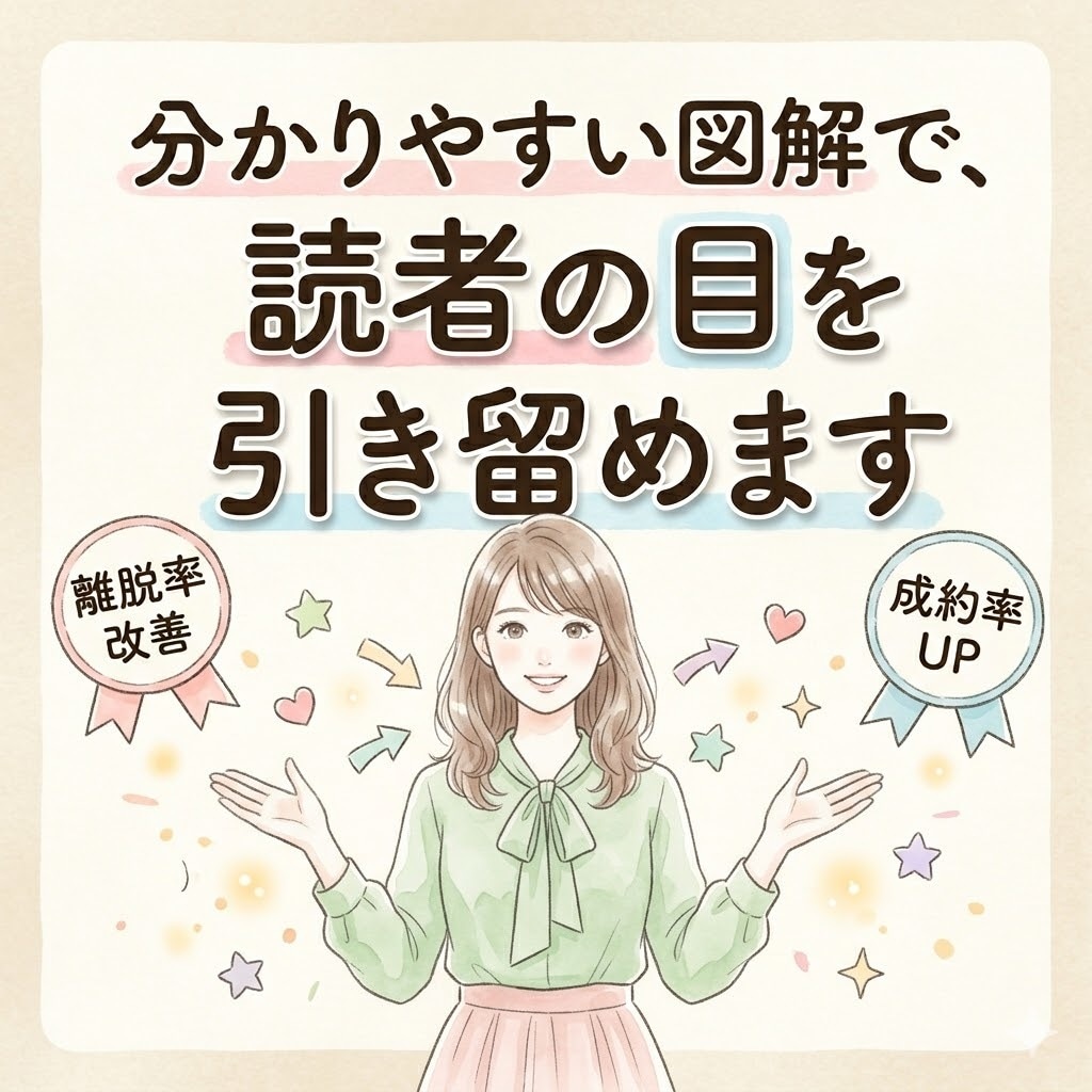 パッと見で要点を届ける！SNS図解を提供します あなたの発信を分かりやすい図解で視覚化します！先着割引中 イメージ2
