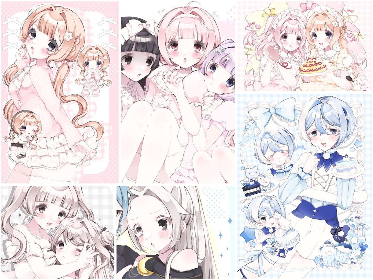 イラスト全般承ります SNSアイコン/Vライバー立ち絵etc... イメージ1
