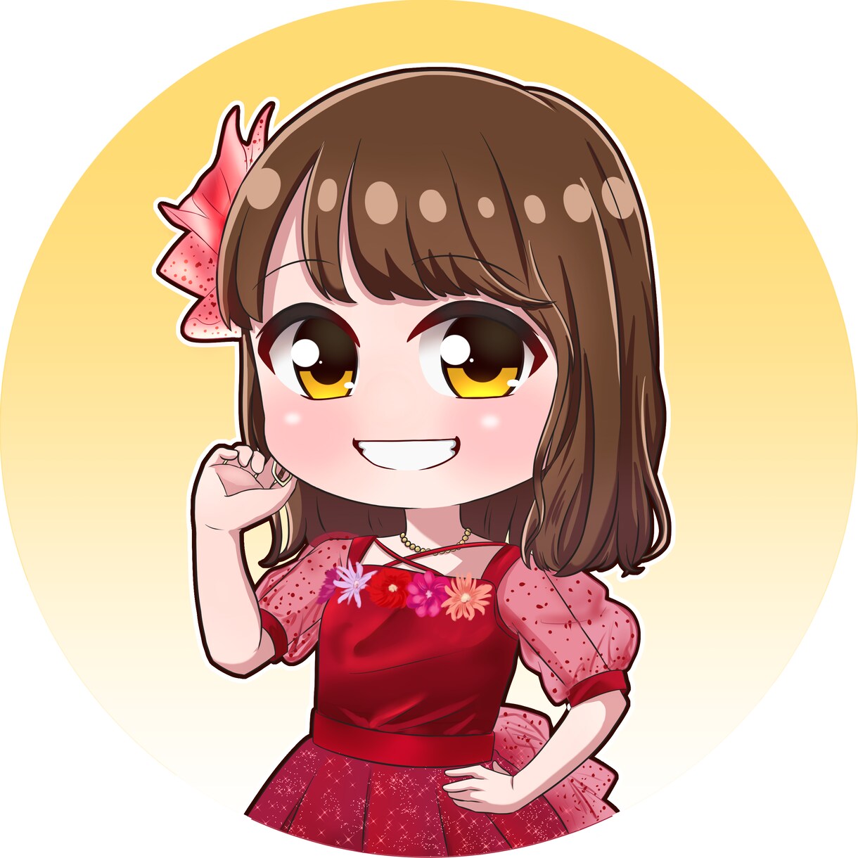 SNSに使用するアイコンを描きます かわいいアイコンにしたい人にオススメ！ イメージ2