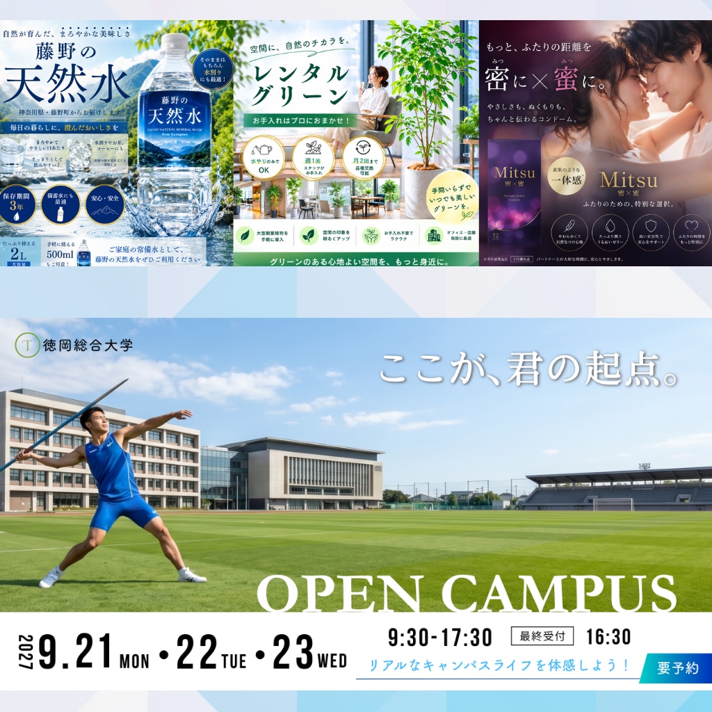 ターゲットに届くバナーを制作します 現役SNS運用代行がデザインをお届けします イメージ2
