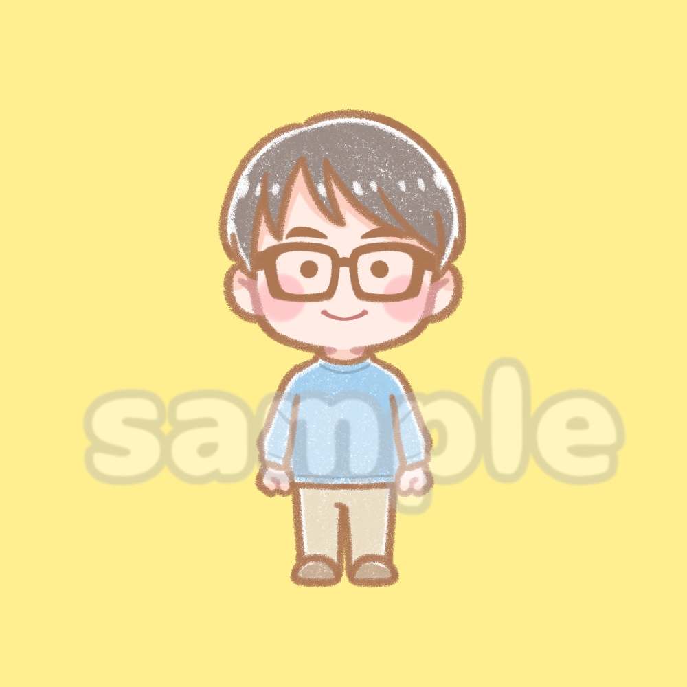 ゆるすぎるほんわかイラスト描きます とにかくゆるい！でもどこか似ている？ゆるさ重視のイラストです イメージ5