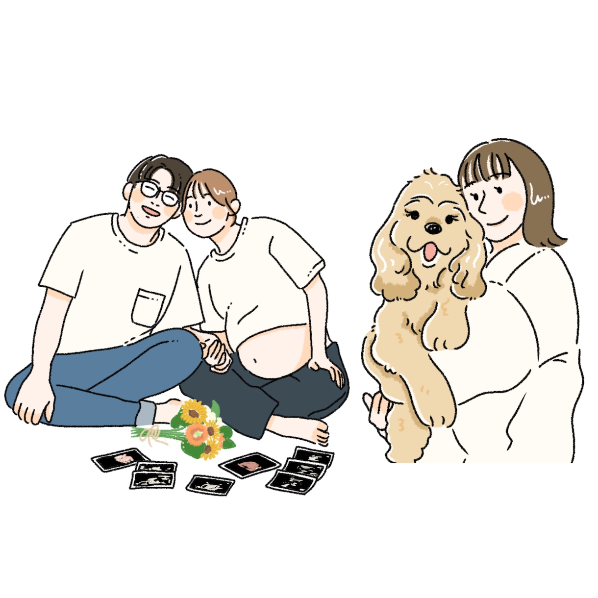 思い出のお写真をかわいいイラストにします シンプルでおしゃれだからずっと形に残る！ イメージ3