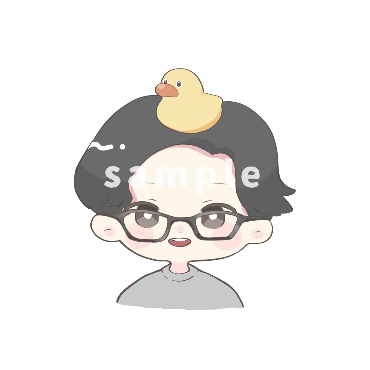 ゆるっとかわいい♪似顔絵アイコン描きます SNS・ブログ・挿絵に♪ゆるかわアイコンで注目度UP！ イメージ8