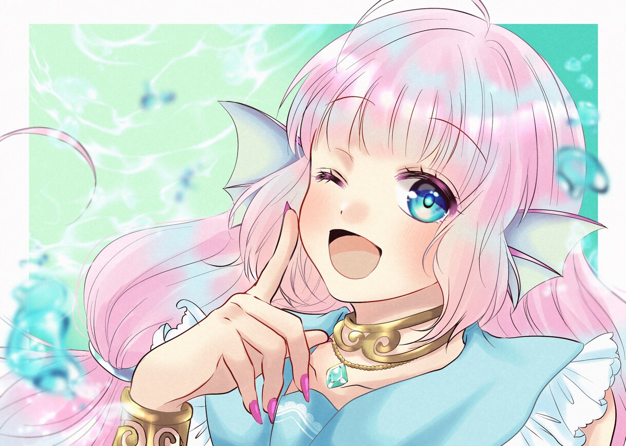 歌ってみたやサムネイル、立ち絵、アイコン描きます 可愛い雰囲気のイラスト描きます！ イメージ6
