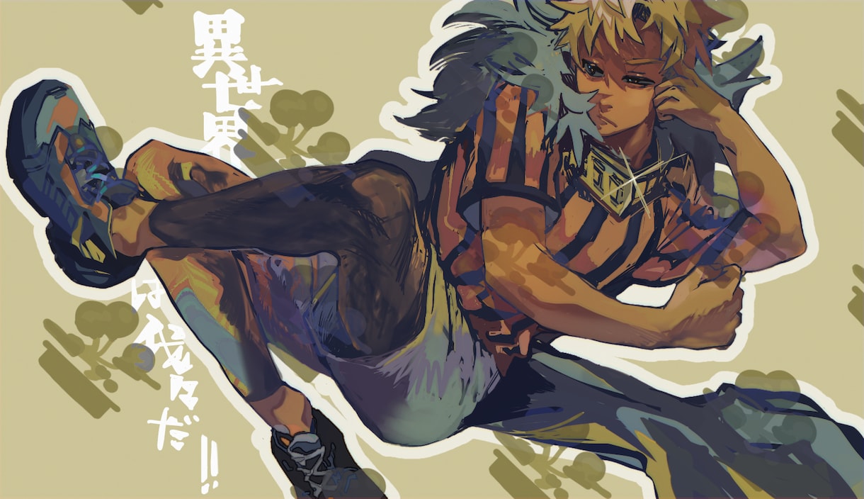 見栄えのするポージングのキャライラストを描きます TRPGや動画で使用できるような、目を引くキャライラスト イメージ1