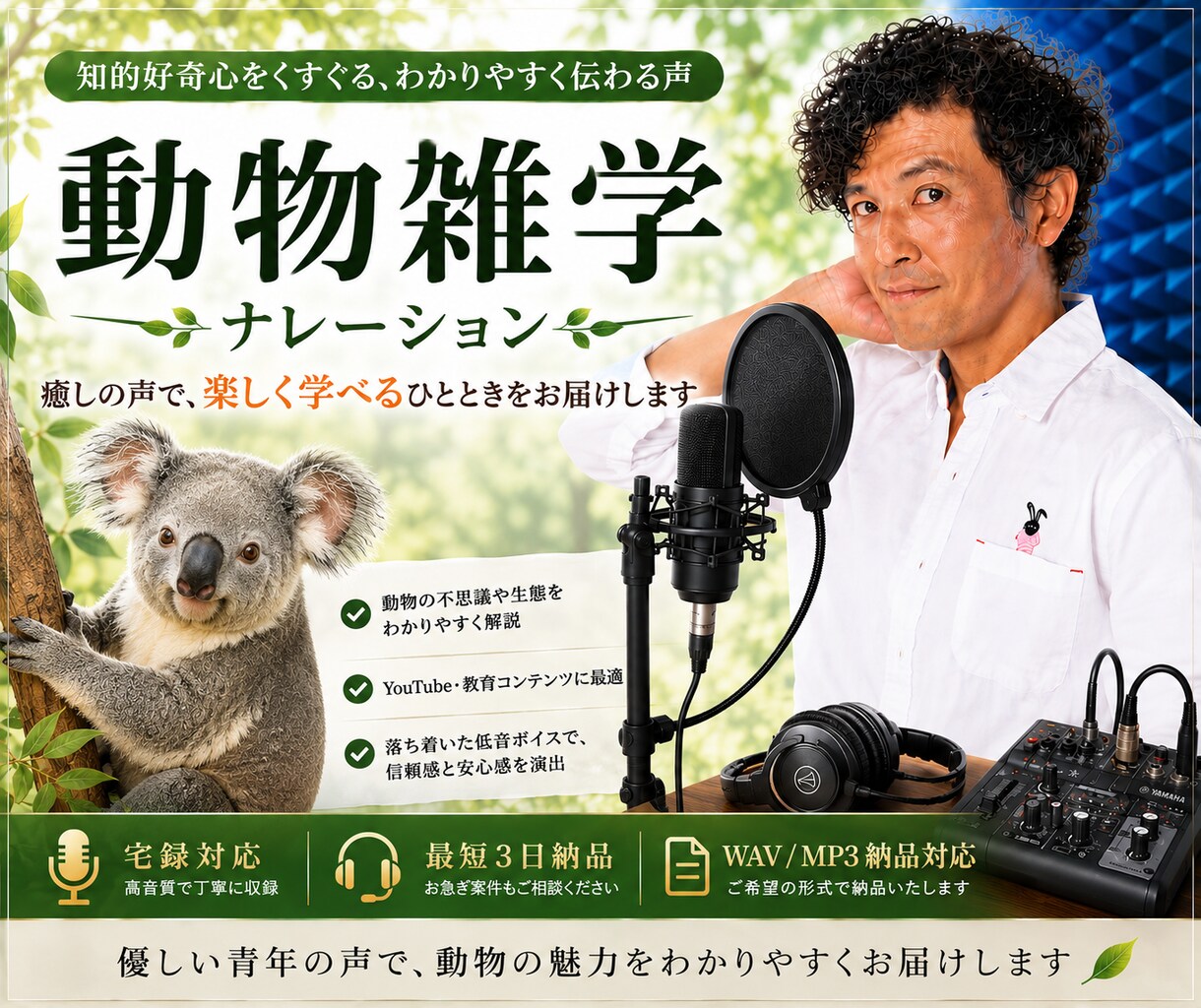 ゲーム・企業PRの音声を収録します ゲーム・企業PR・雑学まで対応 イメージ8