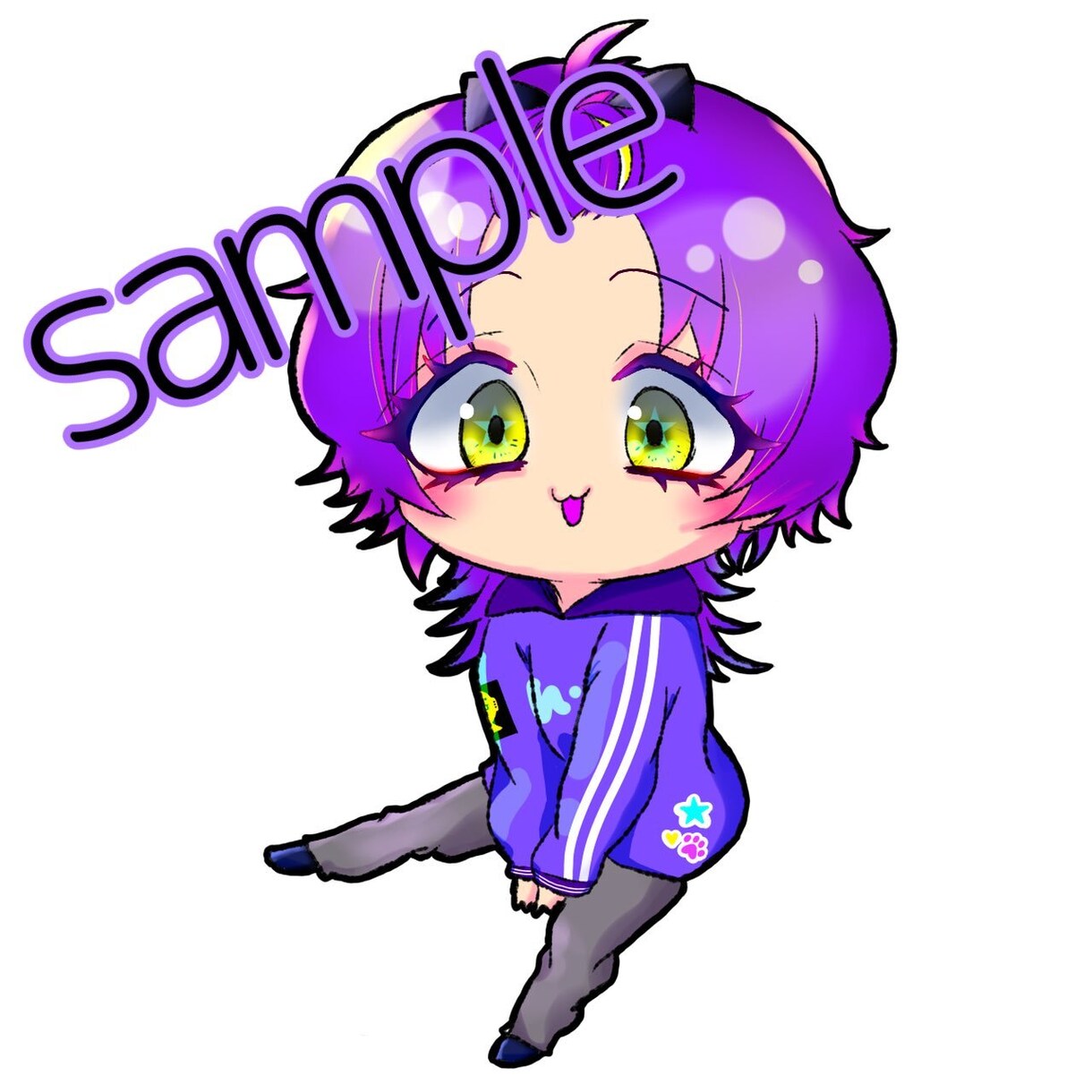 ポップでかわいいミニキャラを作成します 【デフォルメ】商用利用OK！ただいま表情差分無料！ イメージ5