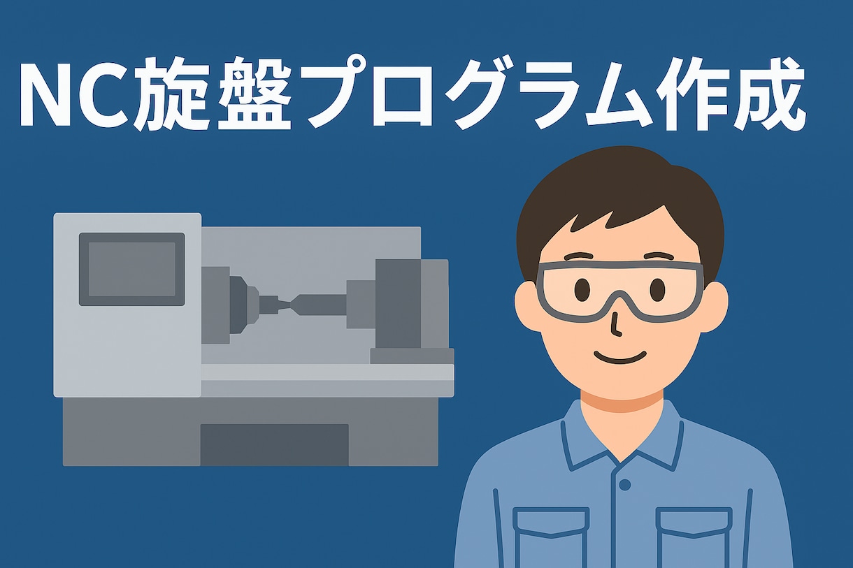 NC旋盤プログラムを作成します 実務経験豊富なNC旋盤オペレーター！！一級技能士資格あり！ イメージ1
