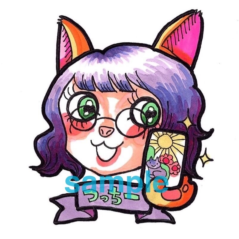 あなたのSNS用アイコンをコピックで描きます パキッとした色合いで彩色されたアイコンはいかがですか？ イメージ1