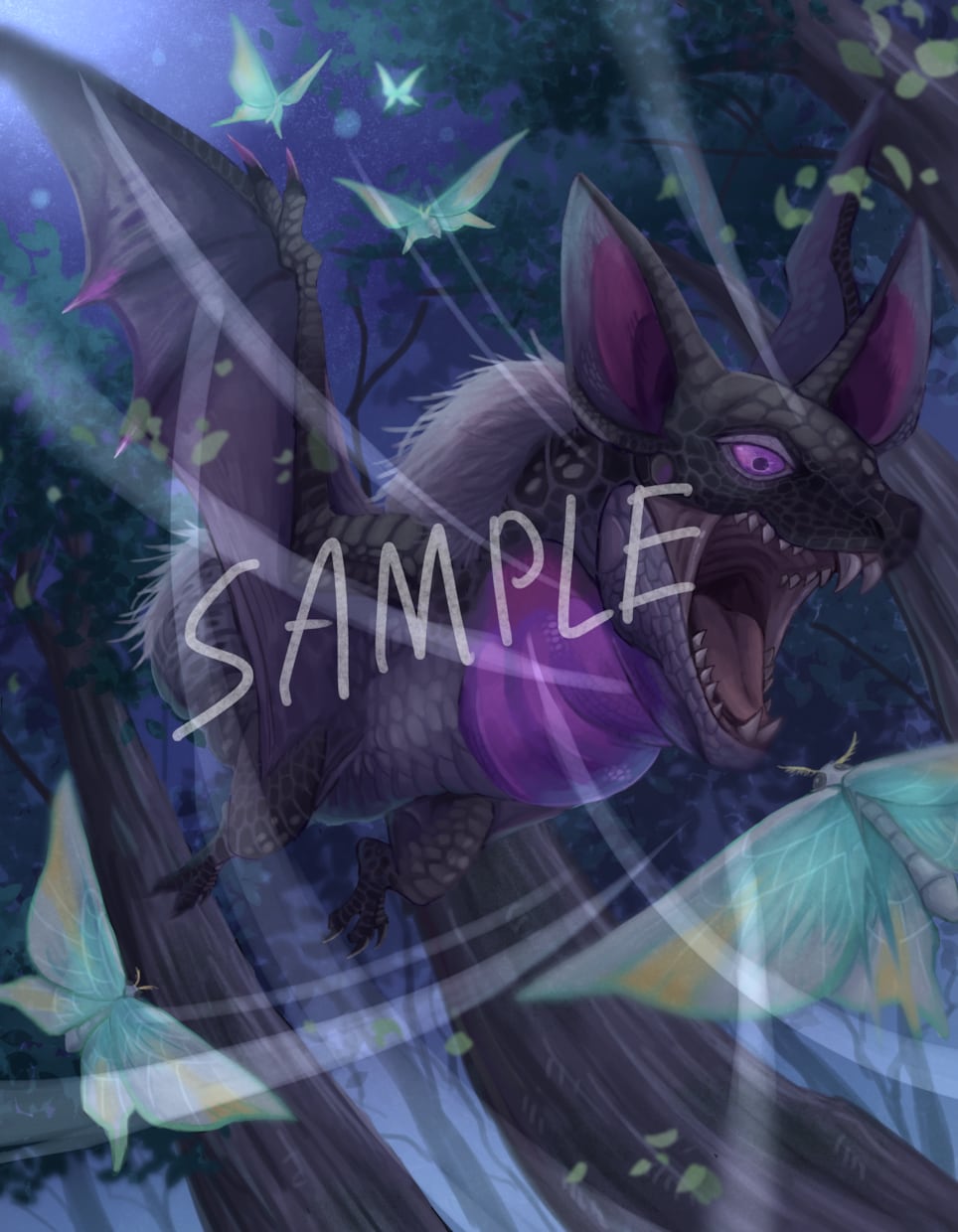 ドラゴン/ケモノ/モンスターを描きます ゲーム用スチル、TRPG用立ち絵、等々 イメージ1