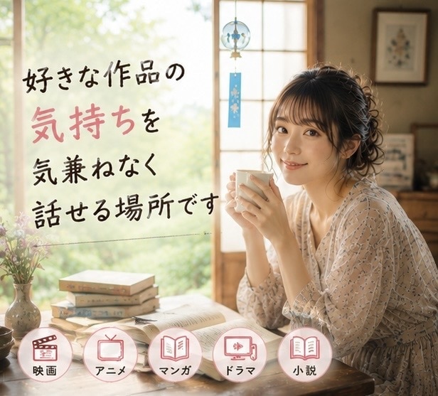 語りたい☘️その気持ち全部受け止めます ✨マンガ/アニメ/映画/小説など、作品の感想を優しく聞く場所 イメージ1