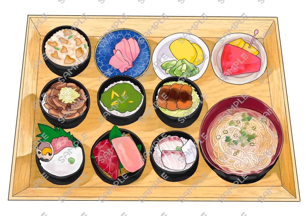 食べ物のイラスト作成承ります 料理／お菓子／食品のイラスト作成（印刷対応可） イメージ3