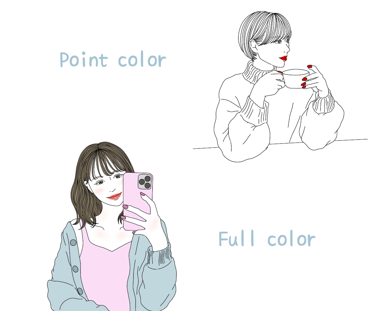 写真からオシャレな線画イラスト・似顔絵描きます 自分だけのイラストアイコンでフォロワー増加！プレゼントにも♡ イメージ2