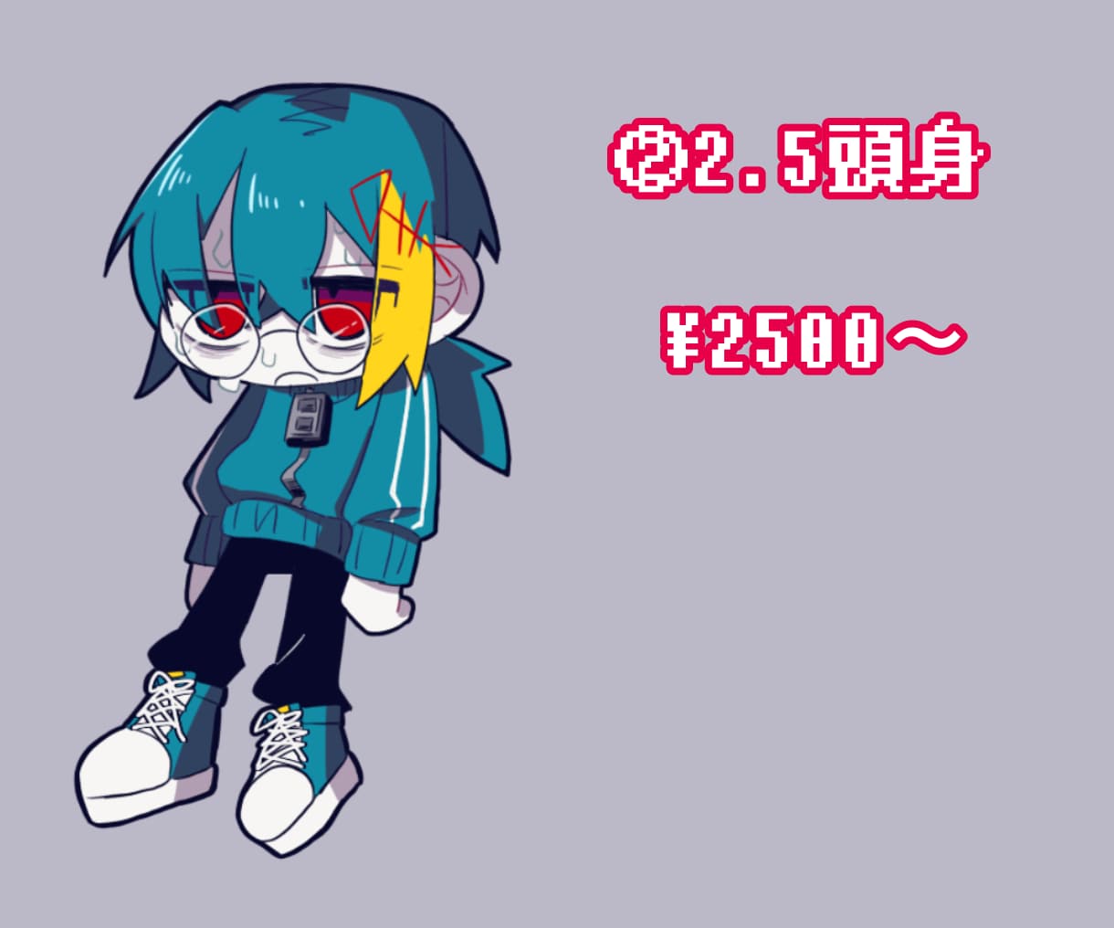 ミニキャラ描きます ビビッドな色使いで色々な頭身のミニキャラを描くのが得意です！ イメージ3