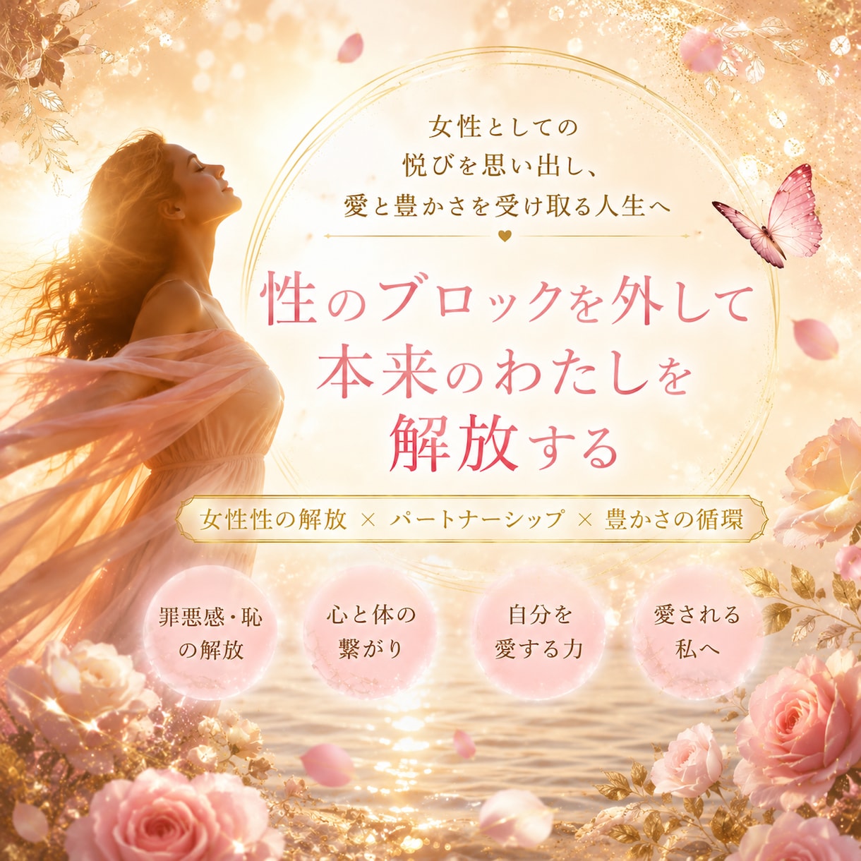 心身の解放～誰にも言えない性の相談・お話伺います 心も身体も満たされるお一人様・パートナーシップ性の神秘のお話 イメージ1
